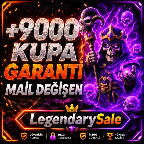  ⭐MAİL DEĞİŞEN CR +9000 KUPA MAİL DEĞİŞEN HESAP⭐